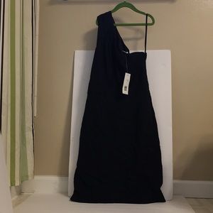 Banana Republic NWT Black One Shoulder Dress